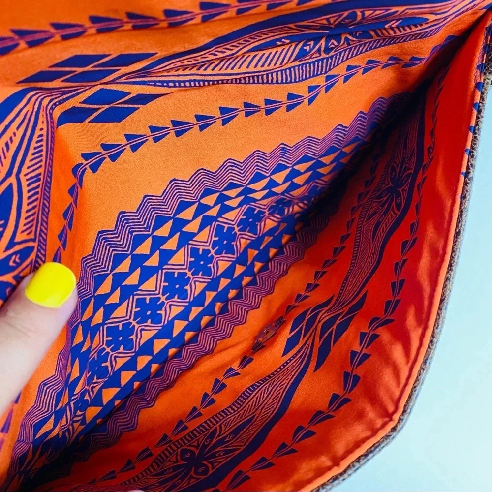 🌟NEW Southwestern Envelope Accent Clutch Bag Purse Removable Chain